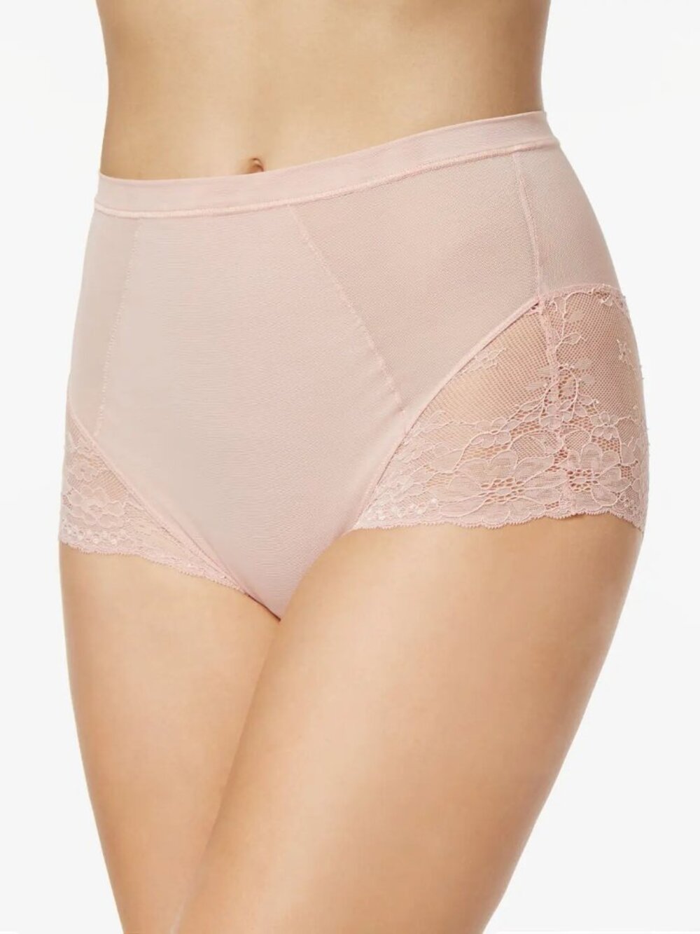 NWT Spanx Spotlight On Lace Brief Panties in Vintage Rose Nude, XS